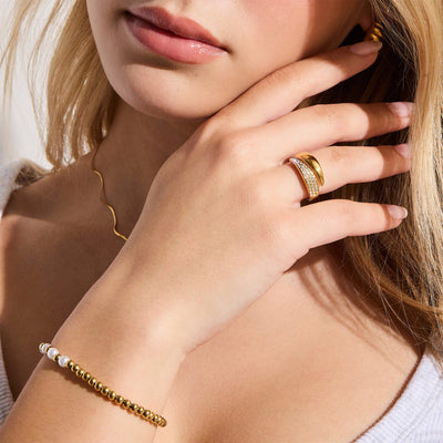 Pavé Crystal Wrap Ring