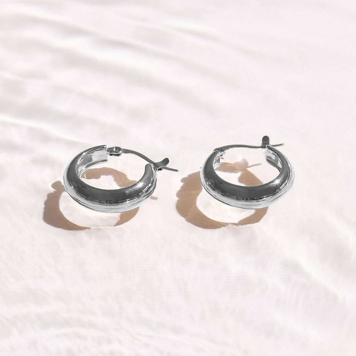 Chunky Dome Hoop Earrings