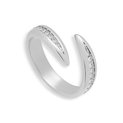 Crystal Curve Wrap Ring