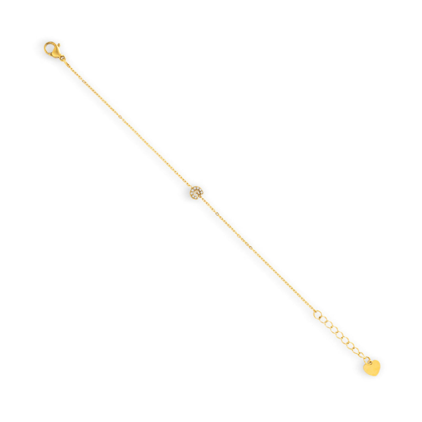 Initial Crystal Bracelet