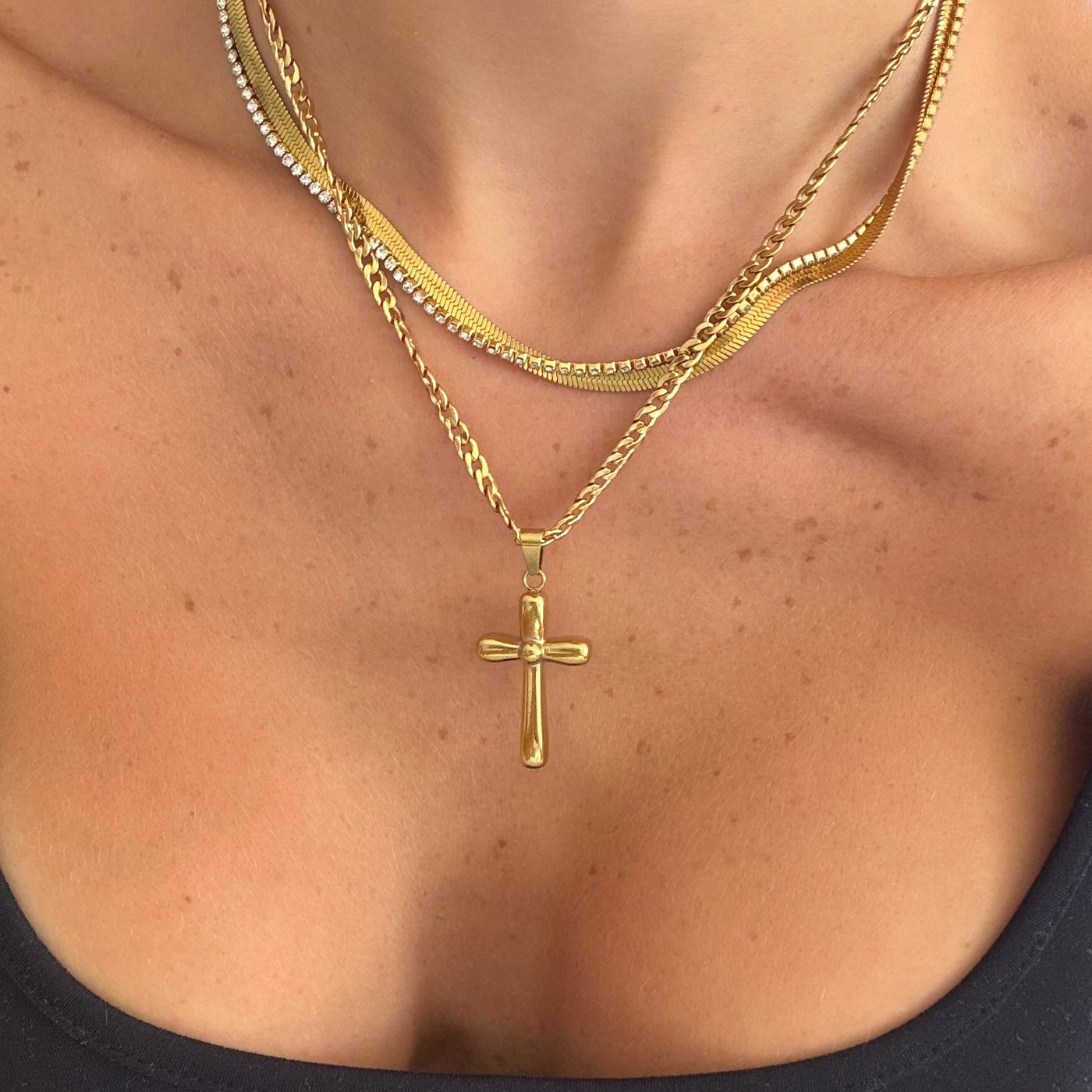 Pure and Simple Cross Necklace