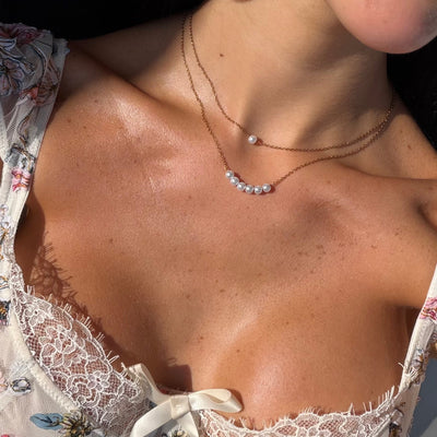 Opalina Pearl Necklace Set