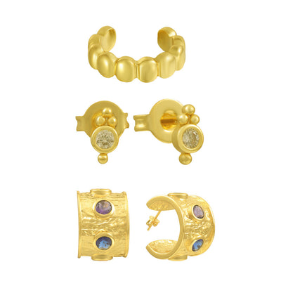 Color Theory Bundle: 3 Piece Earring and Cuff Bundle